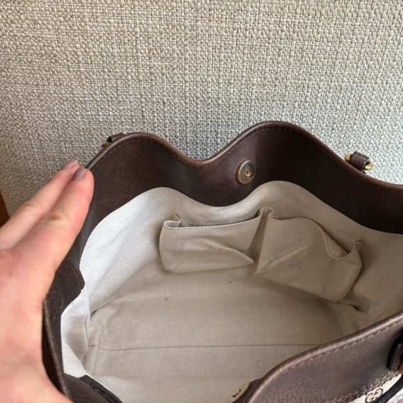 Gucci Canvas Tote with Bamboo Accents - Picture 3 of 7